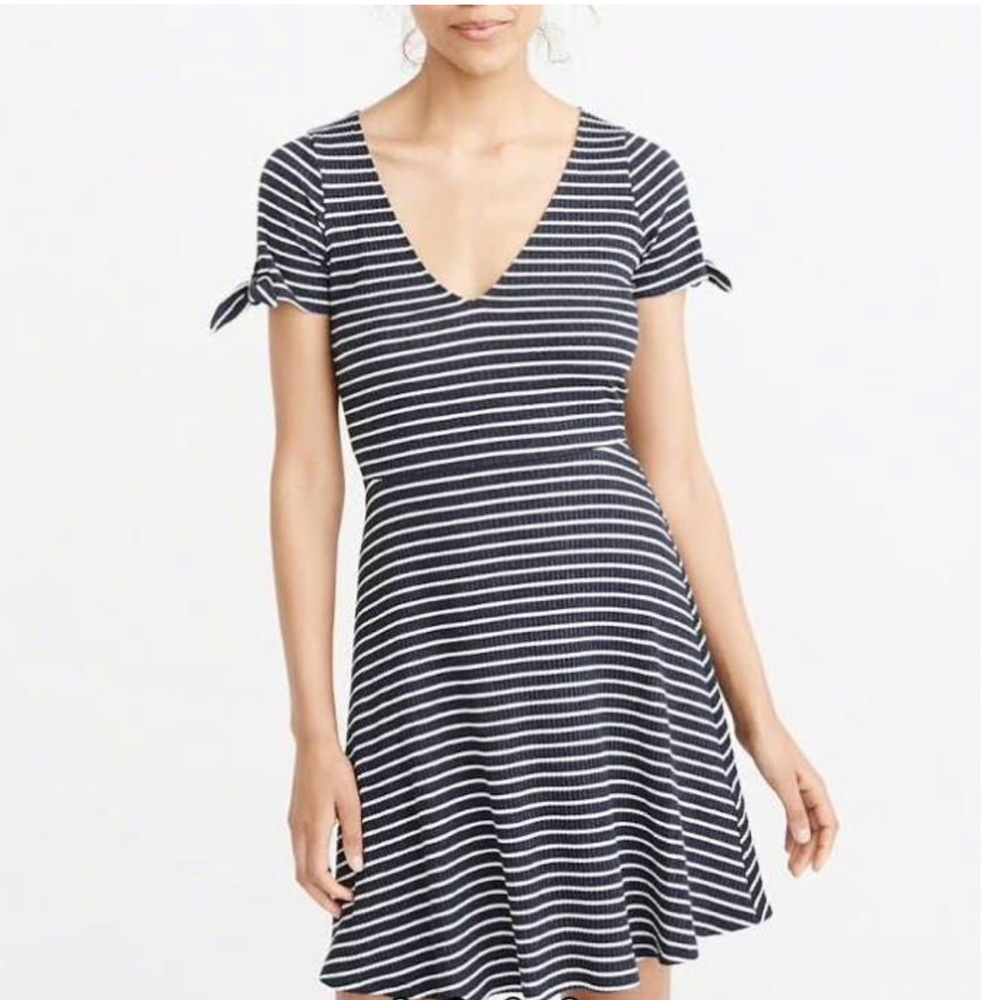 Abercrombie & Fitch Striped Skater Dress